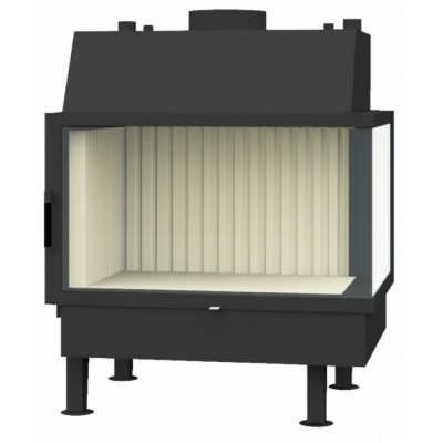 Wkład kominkowy z płaszczem wodnym AQUA Mini 9kW narożny PRAWY